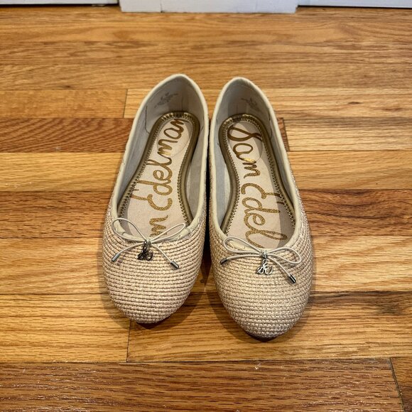 Sam Edelman Womens Falcon Raffia Ballet Flat - Picture 1 of 3
